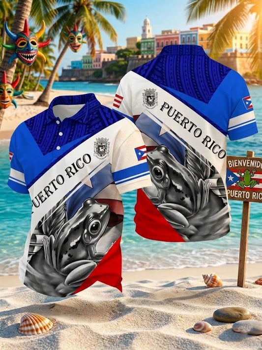 Men's Puerto Rico Printed Shirt