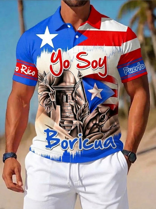Men's Puerto Rico Printed Shirt