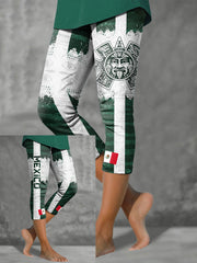 Women's Mexico Football Lover Printed Leggings