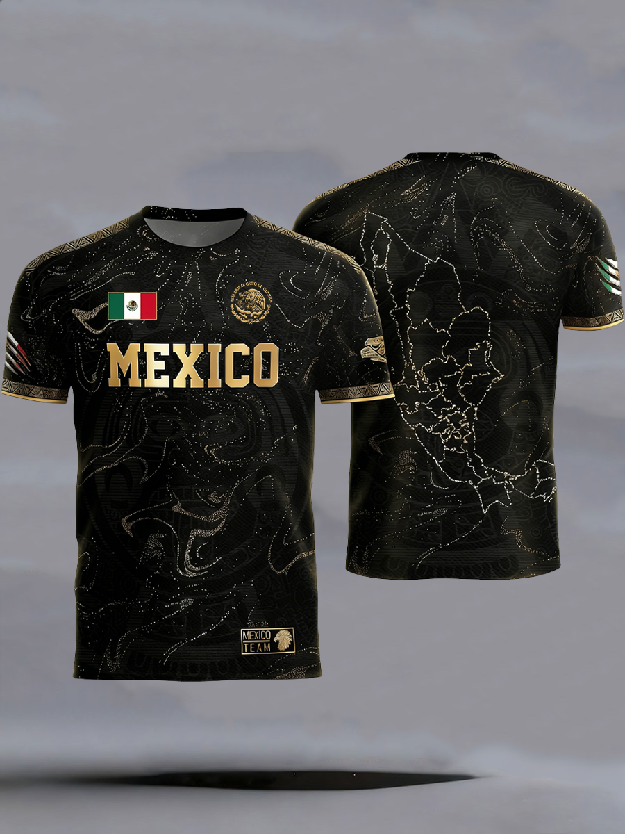 Men's Mexico Baseball Lover Print short sleeves t-shirt