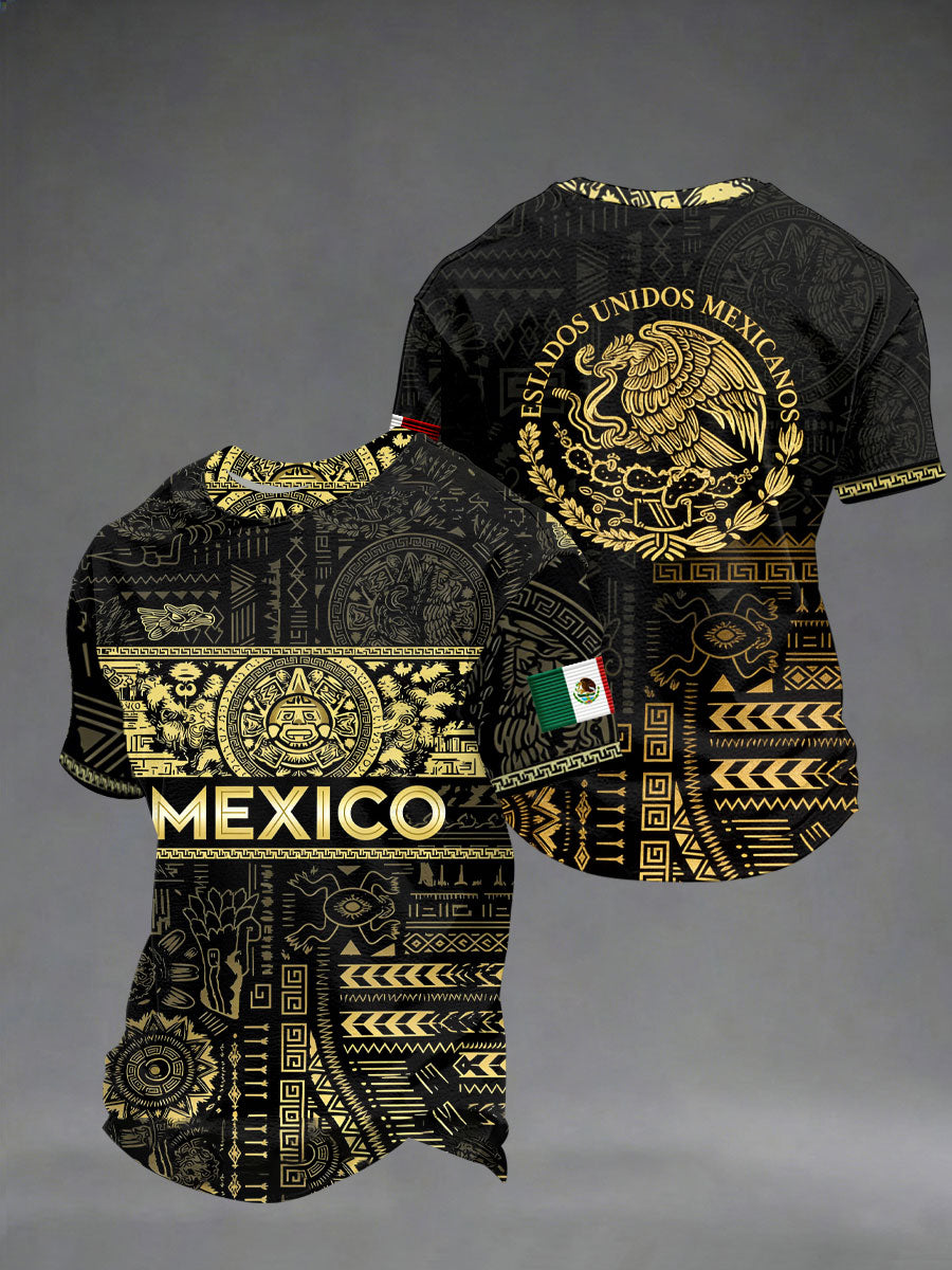 Men's Mexico Baseball Lover Print short sleeves t-shirt