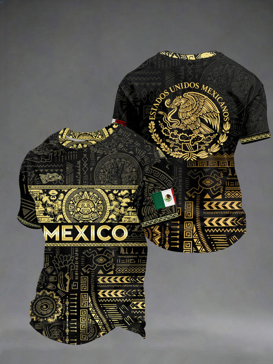 Men's Mexico Baseball Lover Print short sleeves t-shirt