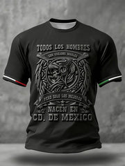 Men's Mexico Football Lover Printed T-shirt