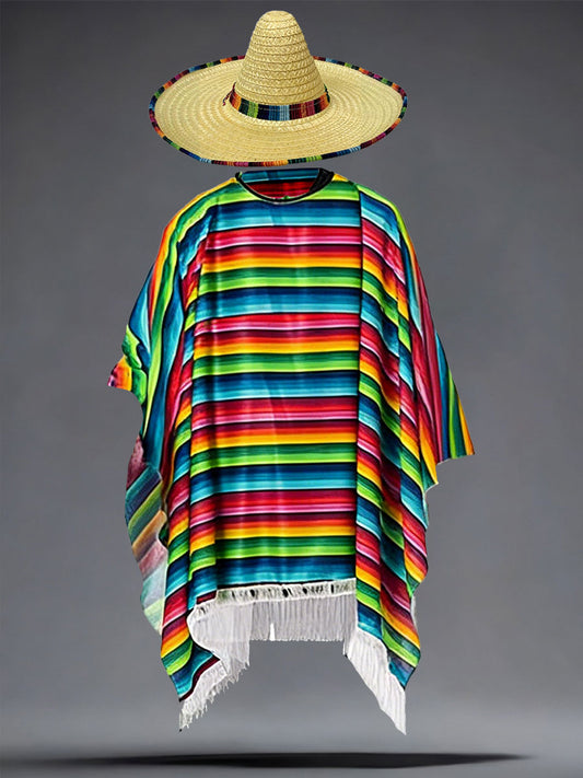 Poncho and Sombrero Set
