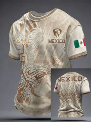 Men's Mexico Football Lover Printed T-shirt