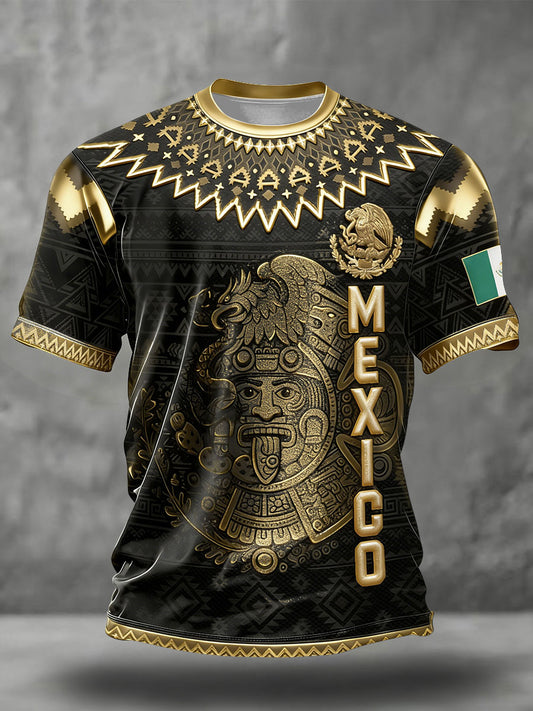 Men's Mexico Football Lover Printed T-shirt