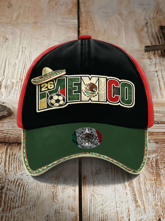 Unisex Mexico Football Lover Printed Hat