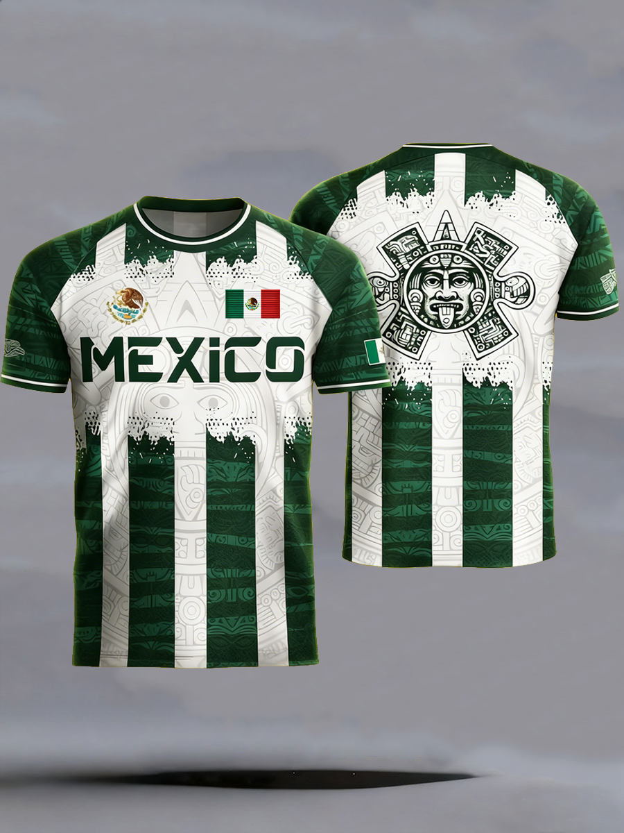 Men's Mexico Baseball Lover Print short sleeves t-shirt