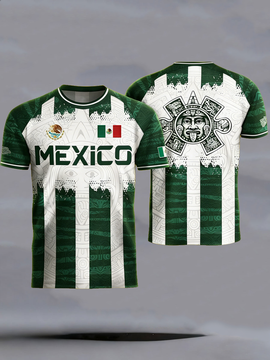 Men's Mexico Baseball Lover Print short sleeves t-shirt
