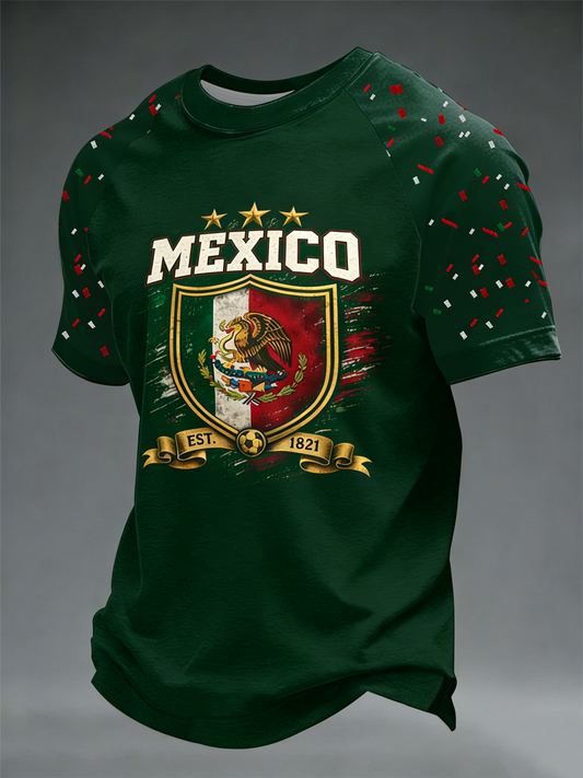 Men's Mexico Baseball Lover Print short sleeve t-shirt