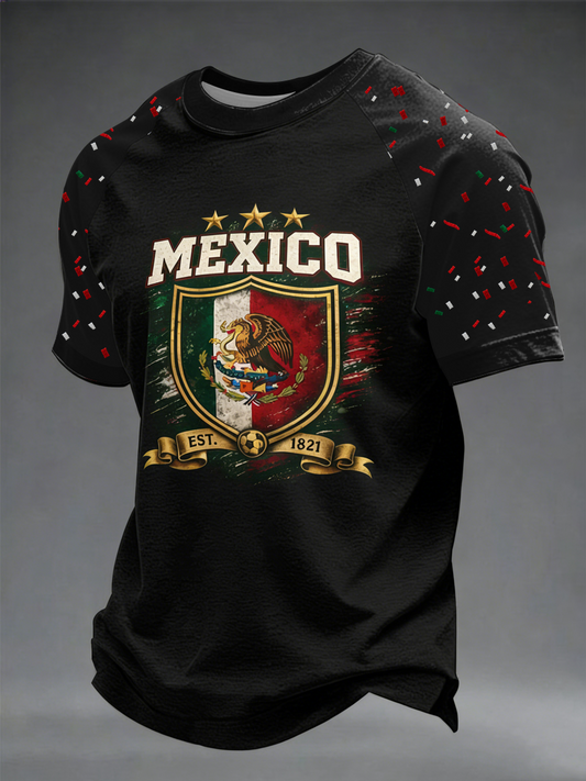 Men's Mexico Baseball Lover Print short sleeve t-shirt