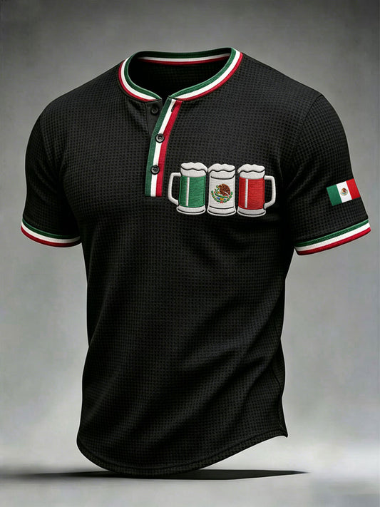 Men's Cinco de Mayo Beer Waffle Tops