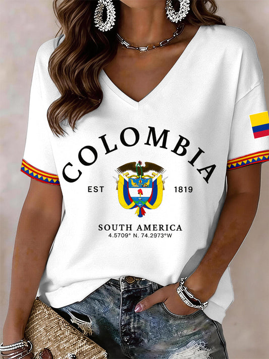 Women's Colombia V-Neck T-Shirt