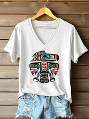 Women's Indigenous Totem Casual Sweatshirts