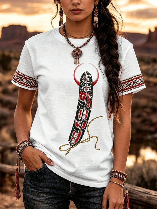 Women's Indigenous Art T-Shirt