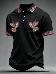 Men's Indigenous Hummingbird Art Tops