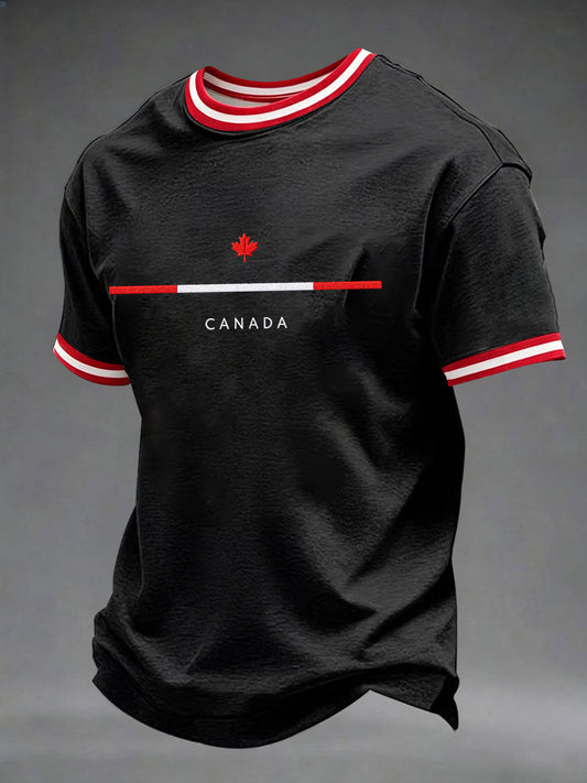 Men's Canada Print Casual T-Shirt