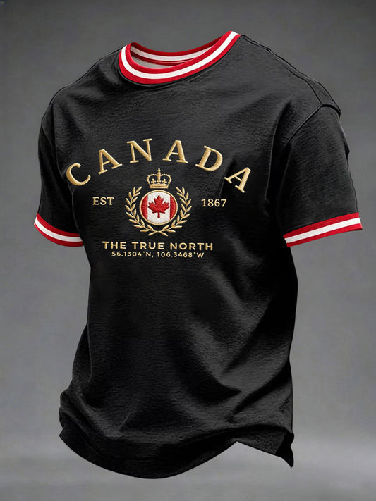 Men's Canada Print Casual T-Shirt