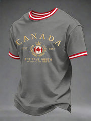 Men's Canada Print Casual T-Shirt