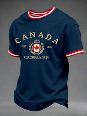 Men's Canada Print Casual T-Shirt
