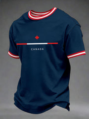 Men's Canada Print Casual T-Shirt