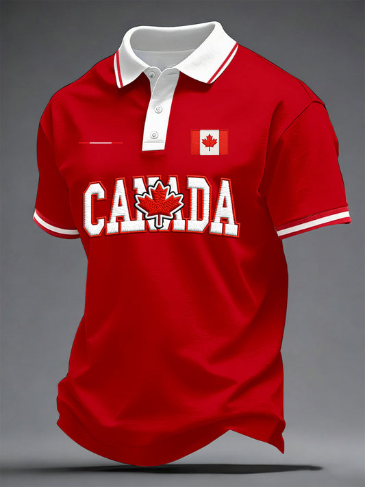 Men's Canada Print Casual T-Shirt