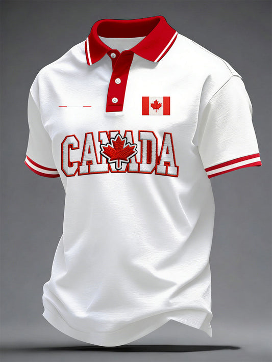 Men's Canada Print Casual T-Shirt