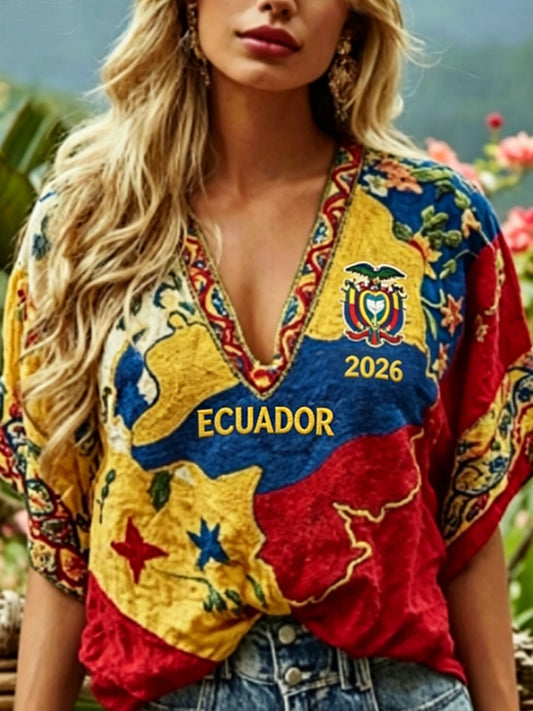 Women's ECUADOR 2026 Football T-Shirt