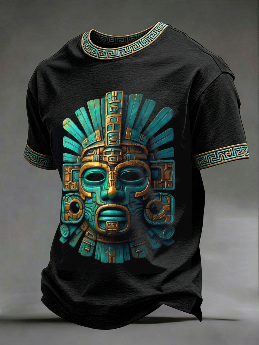 Men's Aztec Civilization Mask T-Shirts