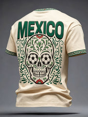 Men's Mexico Sports Lover Art Printed T-shirt