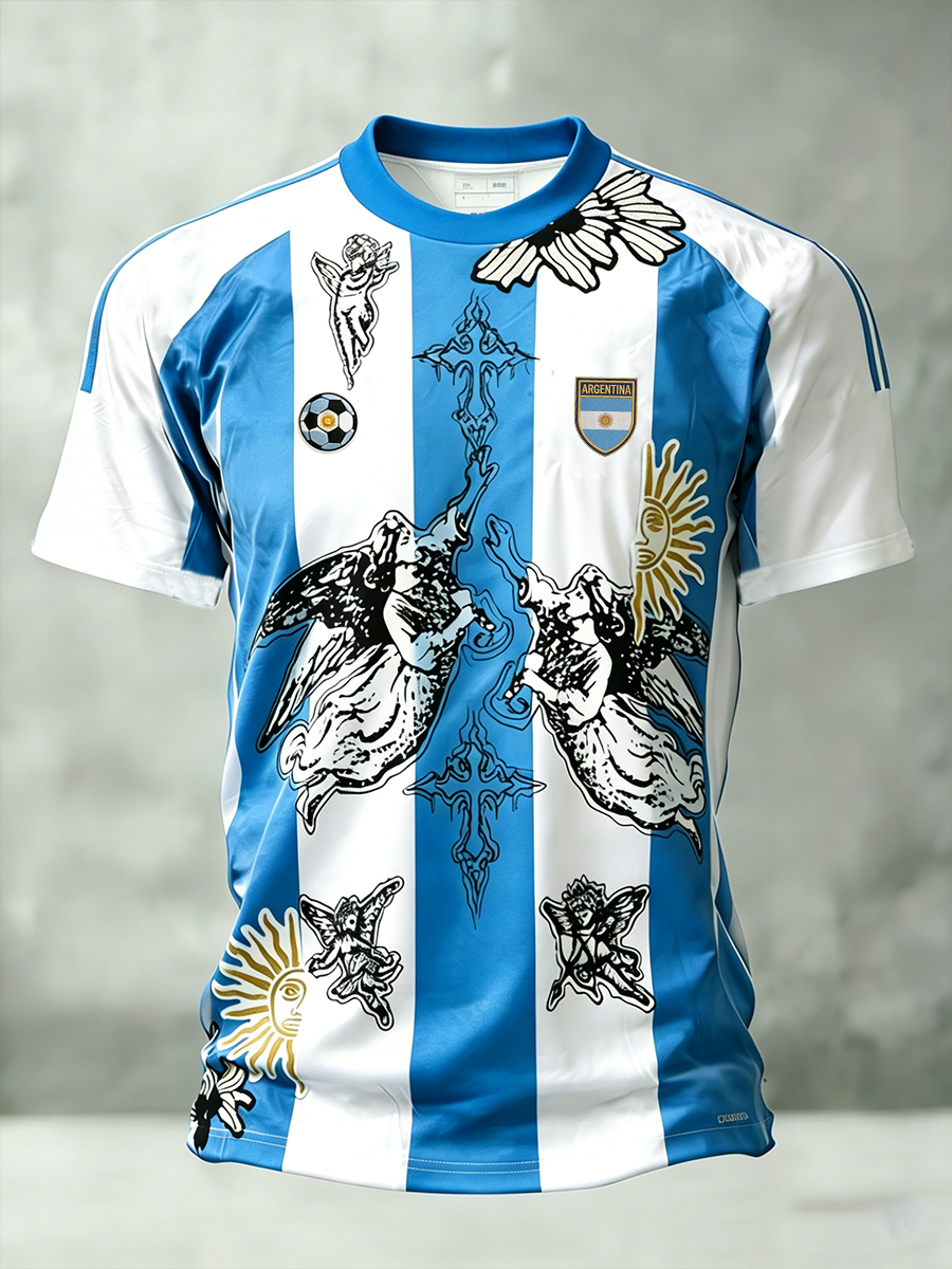 Men's Argentine Football Short Sleeves T-shirt