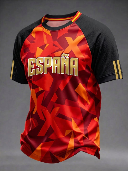 Men's Spain Football Team 2026 Print T-shirt
