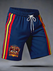 Men's Gift For España Soccer Fans Print Casual Shorts
