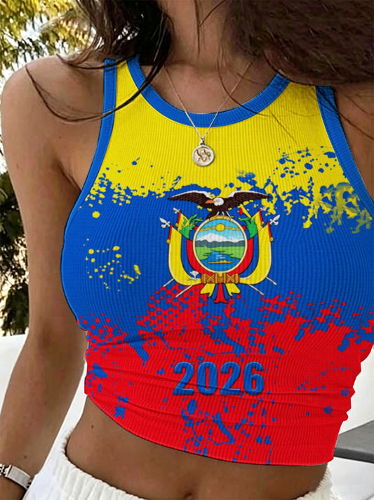 Women's Vintage Print Vacation Swimwear