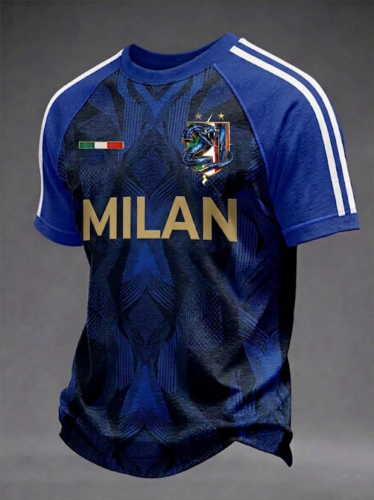 Men's Milan Football Short Sleeve T-shirt