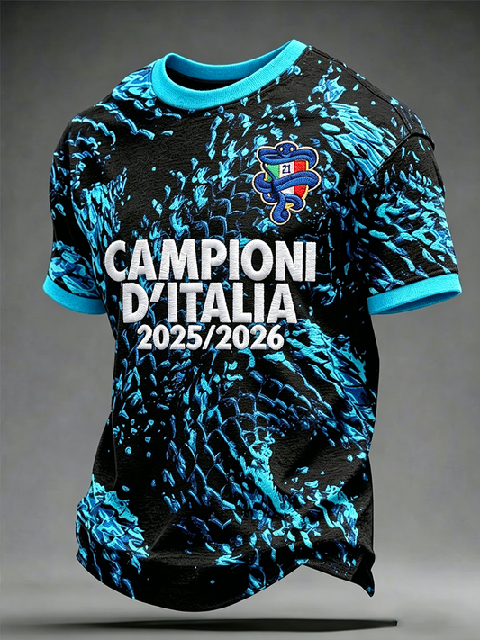 Men's Campioni D'Italia 2025-26 Short Sleeves T-shirt