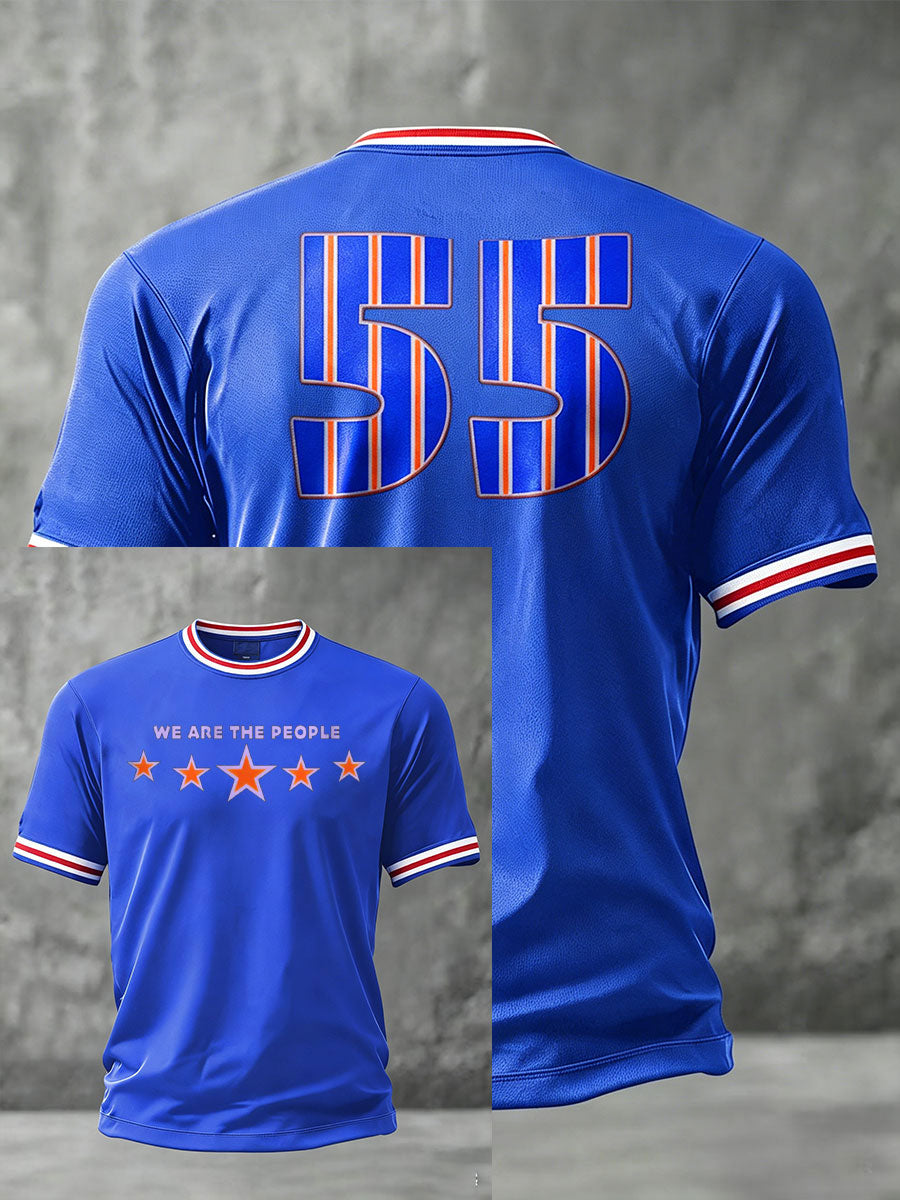 Men's We Are The People Scotland Football Lover Printed T-shirt