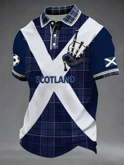 Men's UK Football Lover Scotland Printed polo shirt