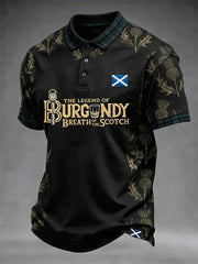 Men's Funny Scotch Whisky Breath of the Scotch Short Sleeve Top
