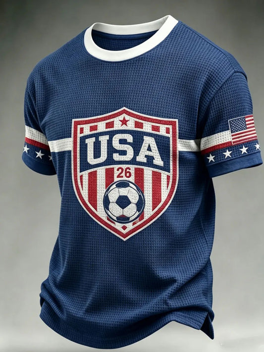 Men's USA Football Printed T-shirt
