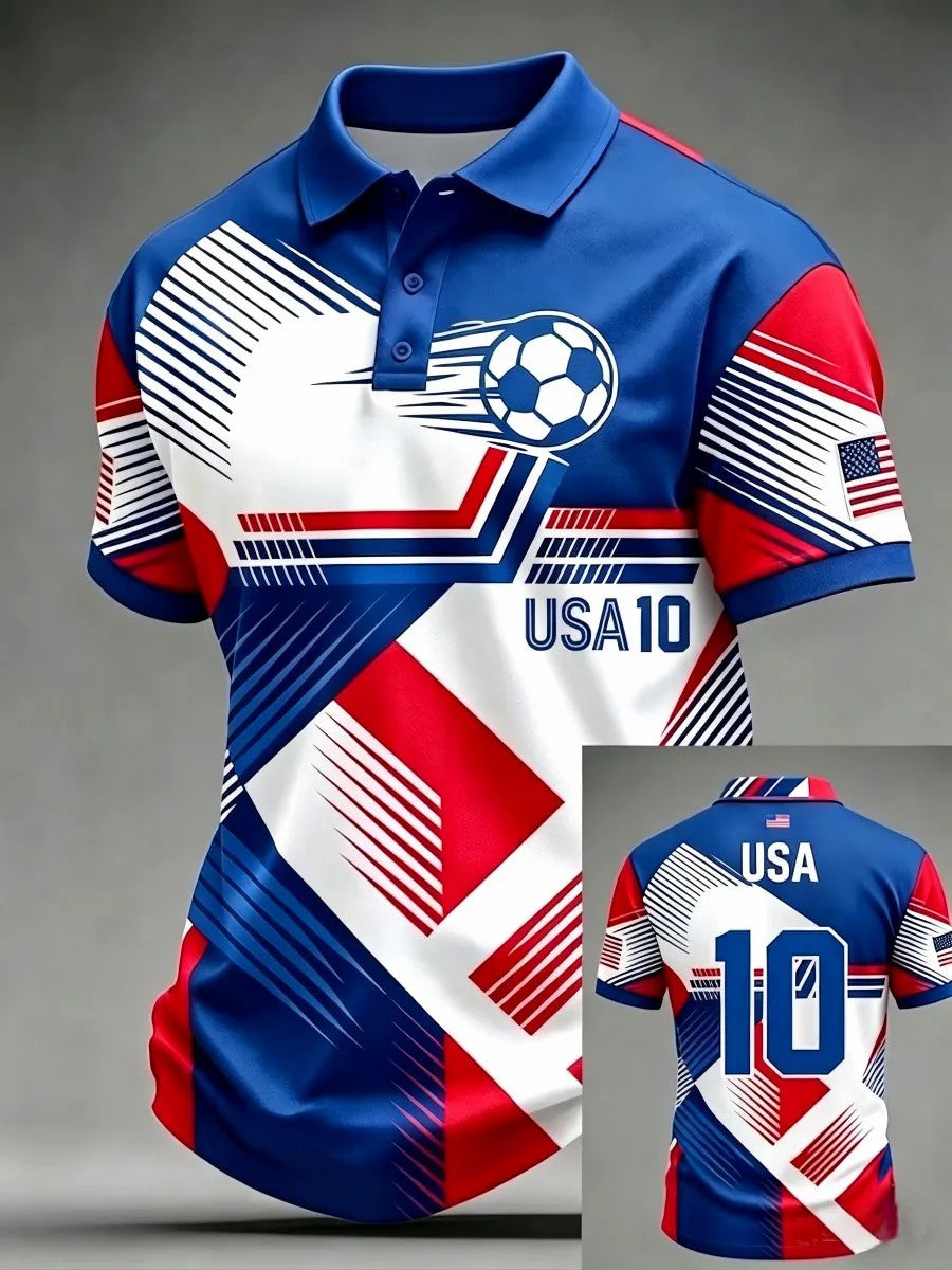 Men's USA Football Printed Shirt