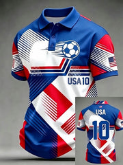Men's USA Football Printed Shirt