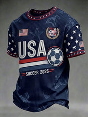 Men's USA Football Printed T-shirt