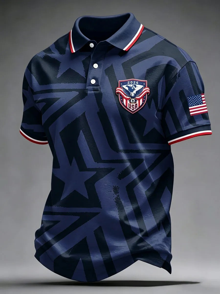 Men's USA Football Printed Shirt