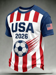 Men's USA Football Printed T-shirt