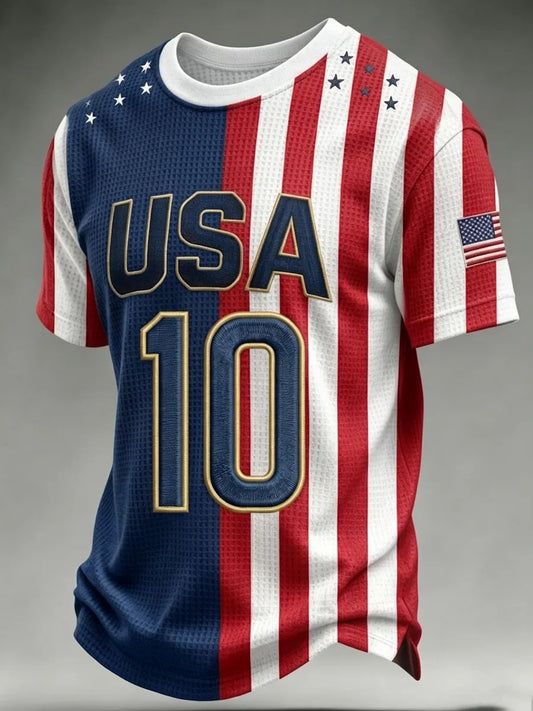Men's USA Football Printed T-shirt