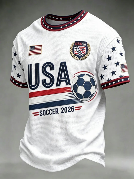 Men's USA Football Printed T-shirt