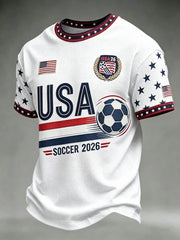 Men's USA Football Printed T-shirt
