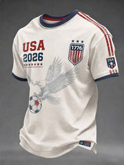 Men's USA Football Printed T-Shirt