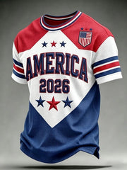 Men's USA Football Printed Waffle T-Shirt